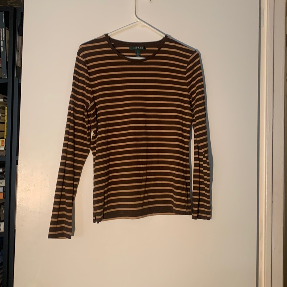 Lauren RL stripe long sleeve shirt
